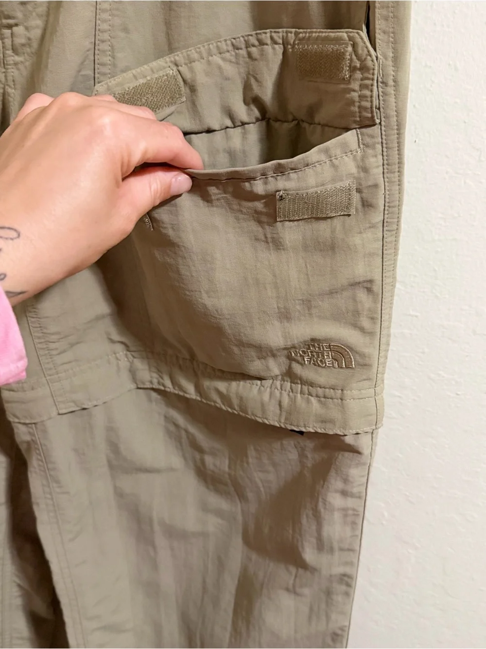 The North Face Convertible Hiking Pants Men's L Tan/Beige Cargo Trail outdoor